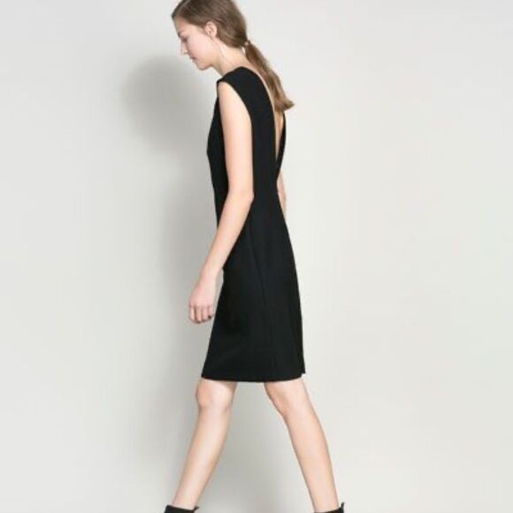 Zara Dresses & Skirts - Zara Elegant Black Sleeveless Mini Dress